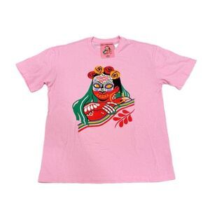 Urban Outfitters Womens Collab Dia Pacheco Golden Hour Pink Small  Graphic Tee
